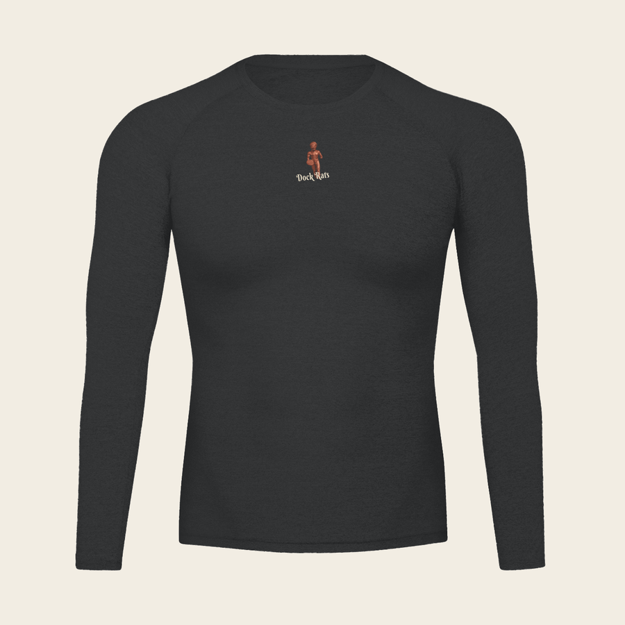 Base Layer - LAST THROW – Black – packshot forfra