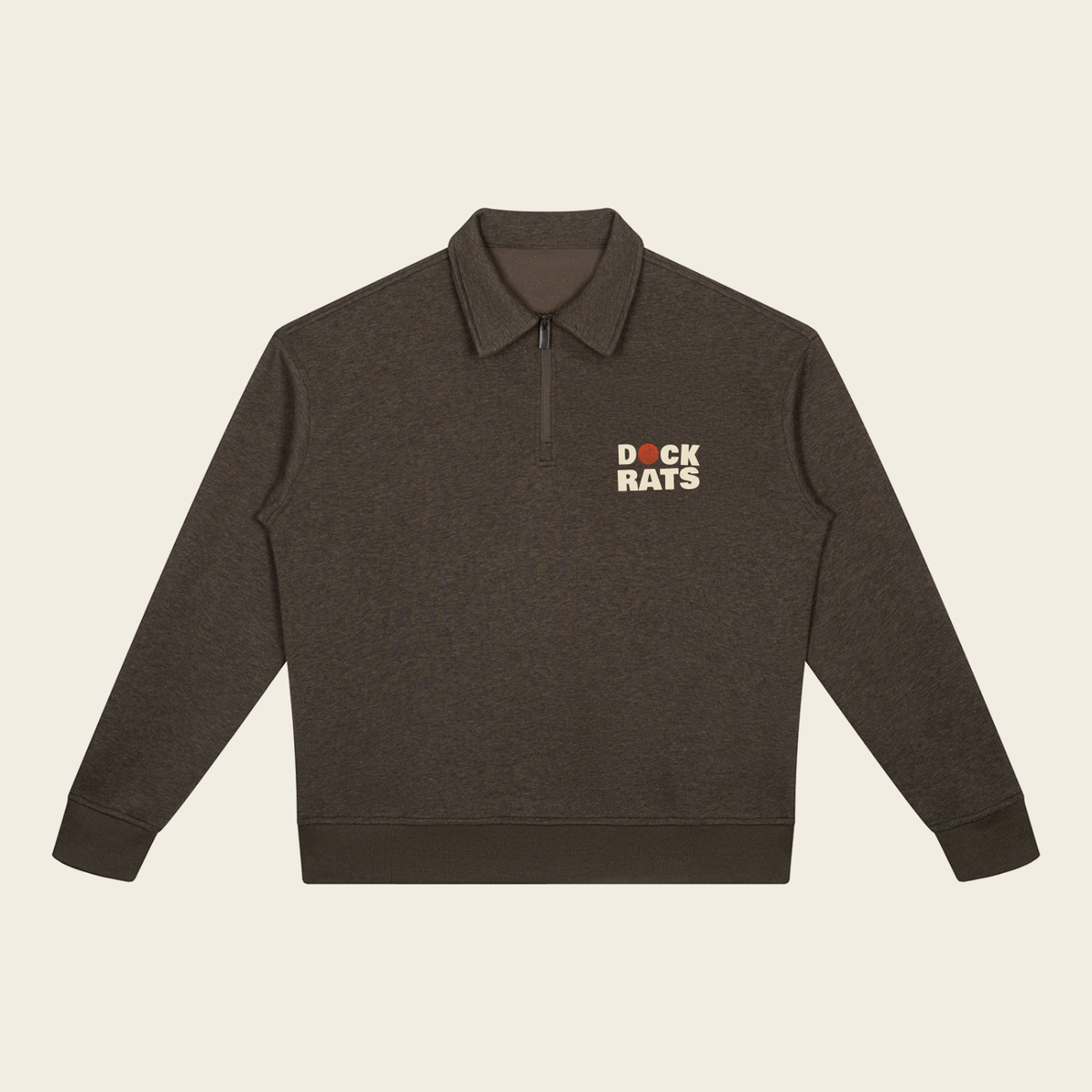 Quarter-Zip Sweatshirt - 01 TIDE