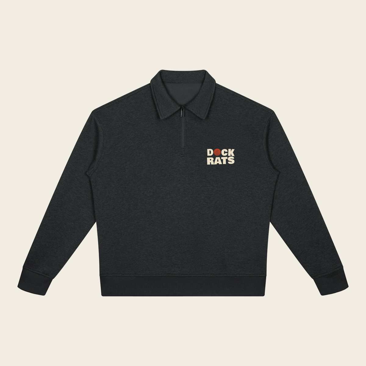 Quarter-Zip Sweatshirt - 01 TIDE
