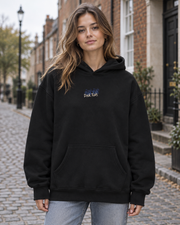 Oversized Hoodie - 04 AGAIN – Black – miljøbillede forfra