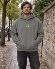 Hoodie - 06 TOO HIGH – Gray – miljøbillede forfra