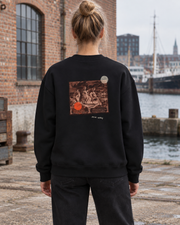 Sweatshirt - 02 ONE WAY – Black – miljøbillede bagfra