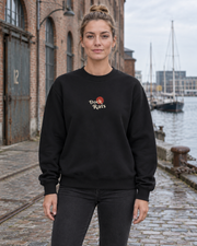 Sweatshirt - 02 ONE WAY – Black – miljøbillede forfra