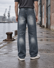 Denim Jeans - UNDERTOW – Washed Blue – miljøbillede bagfra