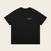 Oversized Tee - 04 AGAIN – Black – produktbillede forfra