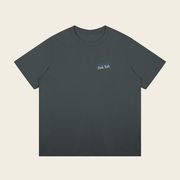 Oversized Tee - 04 AGAIN – Dark Gray – produktbillede forfra